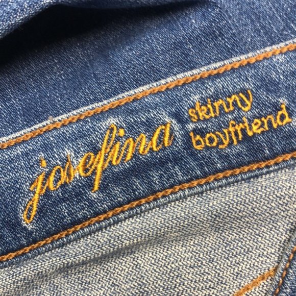BUTTONFLY 7 for ALL MANKIND JOSEFINA SKINNY BOYFRIEND JEANS 26x32 🇺🇸 - Picture 5 of 11